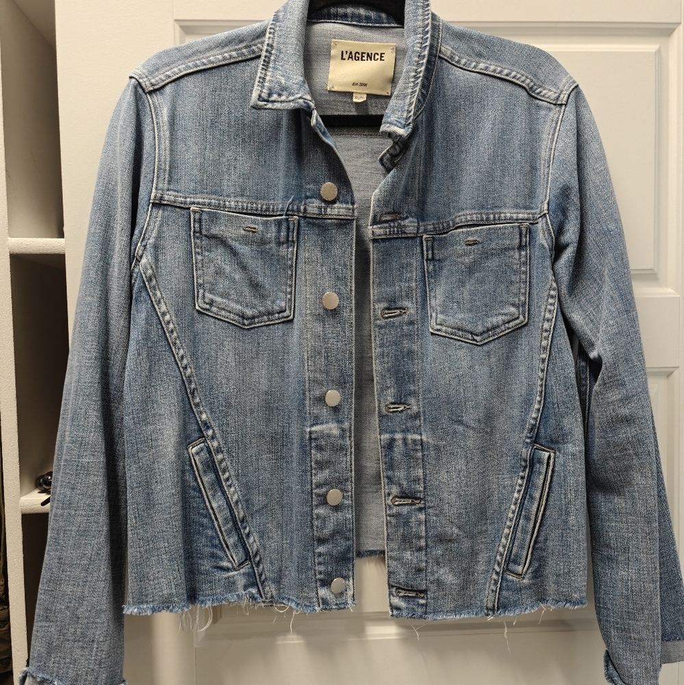 L'AGENCE Jean Jacket || XL - Picture 2 of 2